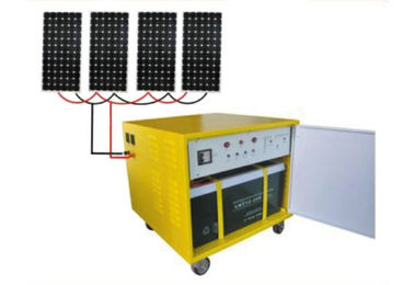 格子太陽エネルギー システム、5W*4pcs を離れた 1200W AC はセットのランプを導きました