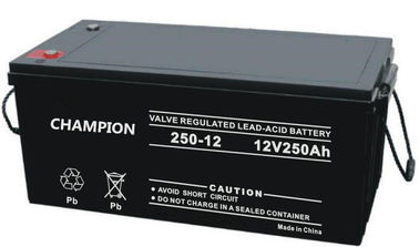 6FM250G 12v 250ah の格子太陽系を離れてのために再充電可能な太陽鉛酸蓄電池