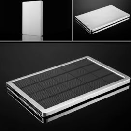 携帯用力銀行太陽電池パネル 5000mah は絶食しま iPhone、小型 iPad のために満たします