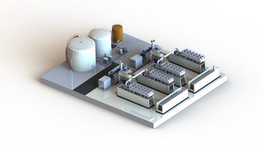 発電機 の発電所、コンテナに詰められた発電所 20MW 400V/11KV/23KV
